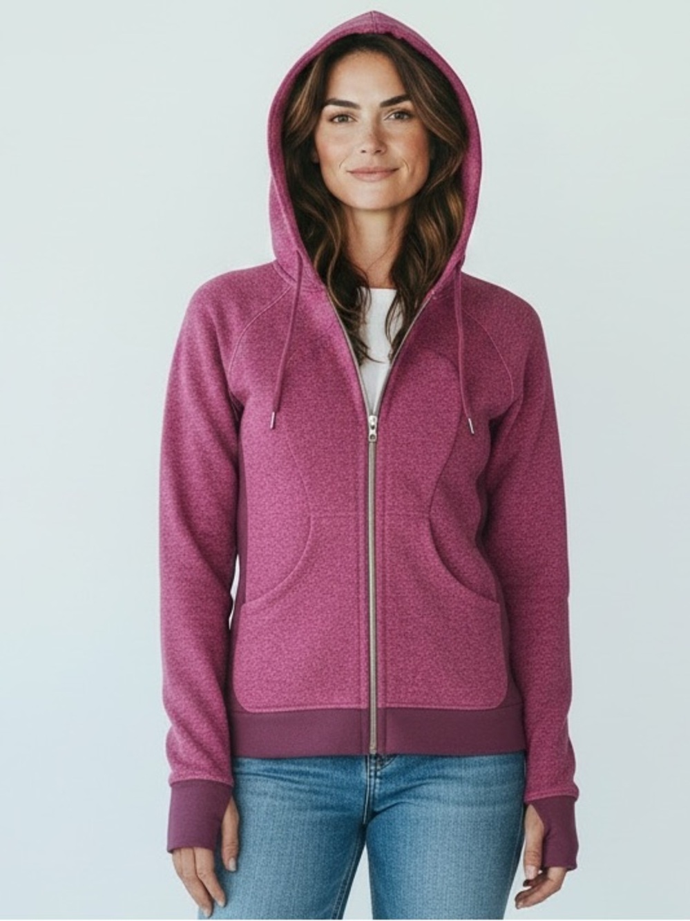 Lululemon Zip-Up Magenta Hoodie